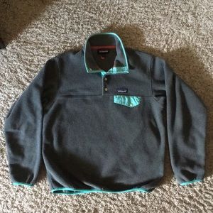 Patagonia Synchilla: Nickel w/Galah Green